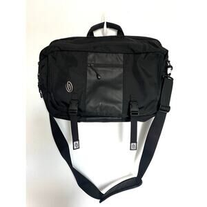 Timbuk2 Bag Messenger Large Laptop Crossbody Zipper Buckle 20" x 12" Black